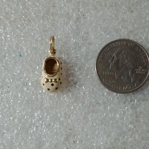 14 K Yellow Gold Slipper Charm #A415